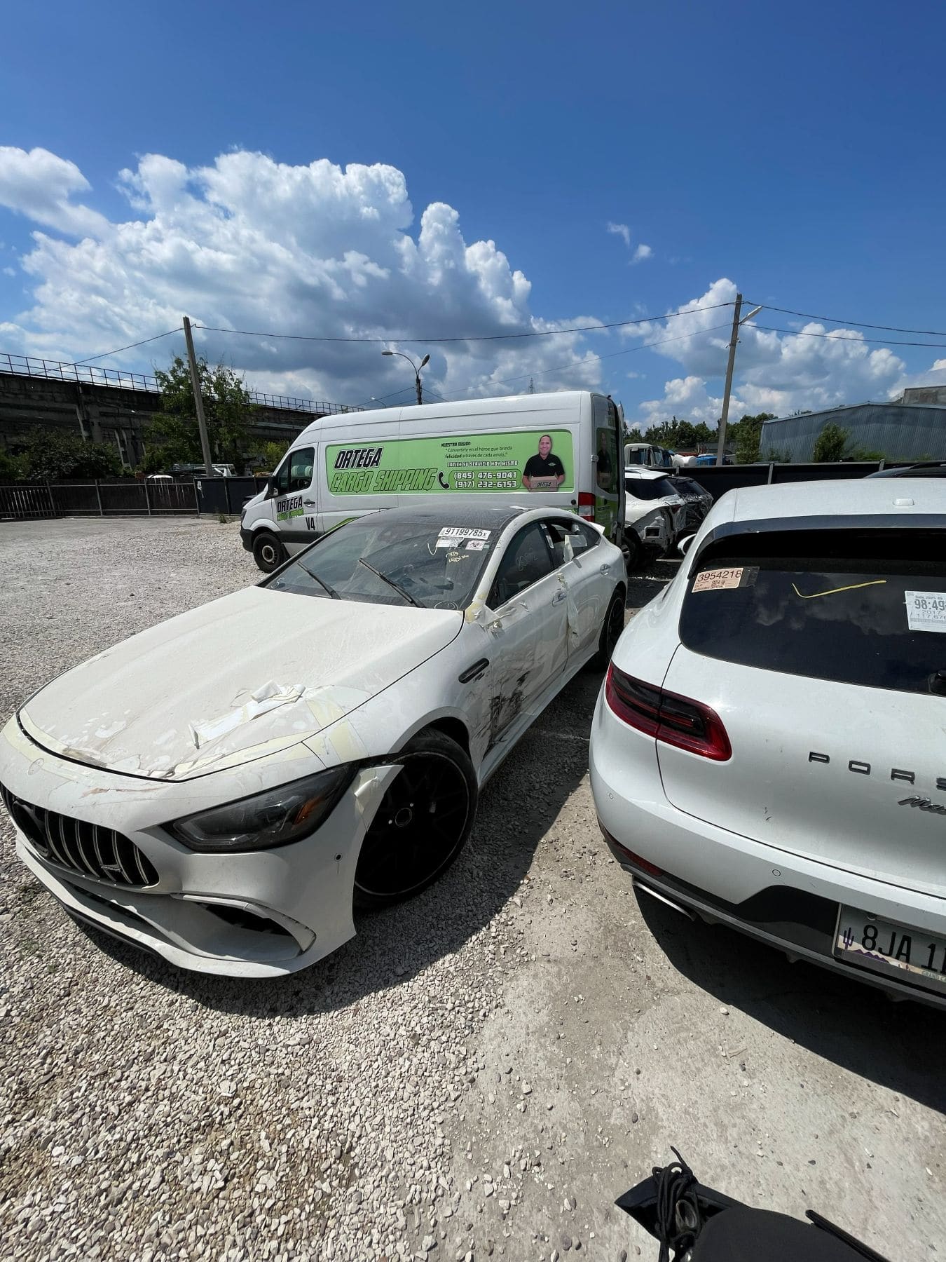 Mercedes-AMG cumpărat de la licitație, ajuns la depozitul nostru din Moldova
